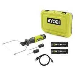 Ryobi USB Lithium Hot Wire Foam Cutter Kit With 2.0 Ah Battery, Charging Cable, And USB Lithium 3.0 Ah Battery