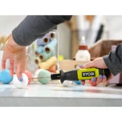 Ryobi USB Lithium Hot Wire Foam Cutter Kit With 2.0 Ah Battery, Charging Cable, And USB Lithium 3.0 Ah Battery -RYOBI TOOLS SALE ryobi power cutting tools fvh64k fvb03 c3 1000