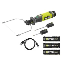 Ryobi USB Lithium Hot Wire Foam Cutter Kit With 2.0 Ah Battery, Charging Cable, And USB Lithium 2.0 Ah Batteries (2-Pack)