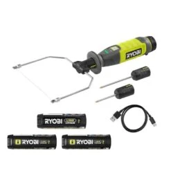Ryobi USB Lithium Hot Wire Foam Cutter Kit With 2.0 Ah Battery, Charging Cable, And USB Lithium 3.0 Ah Batteries (2-Pack)