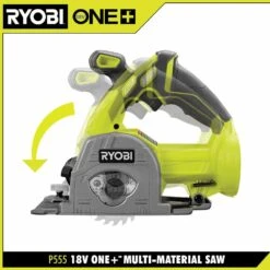 Ryobi ONE+ 18V Cordless 3-3/8 In. Multi Material Plunge Saw Kit With 2.0 Ah Battery And Charger -RYOBI TOOLS SALE ryobi power cutting tools p555k1n a0 1000