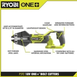Ryobi ONE+ 18V Cordless Bolt Cutters (Tool Only) -RYOBI TOOLS SALE ryobi power cutting tools p592 40 1000