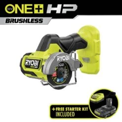 Ryobi ONE+ HP 18V Brushless Cordless Compact Cut-Off Tool With 2.0 Ah Battery And Charger -RYOBI TOOLS SALE ryobi power cutting tools psbcs02b psk005 fa 1000 1