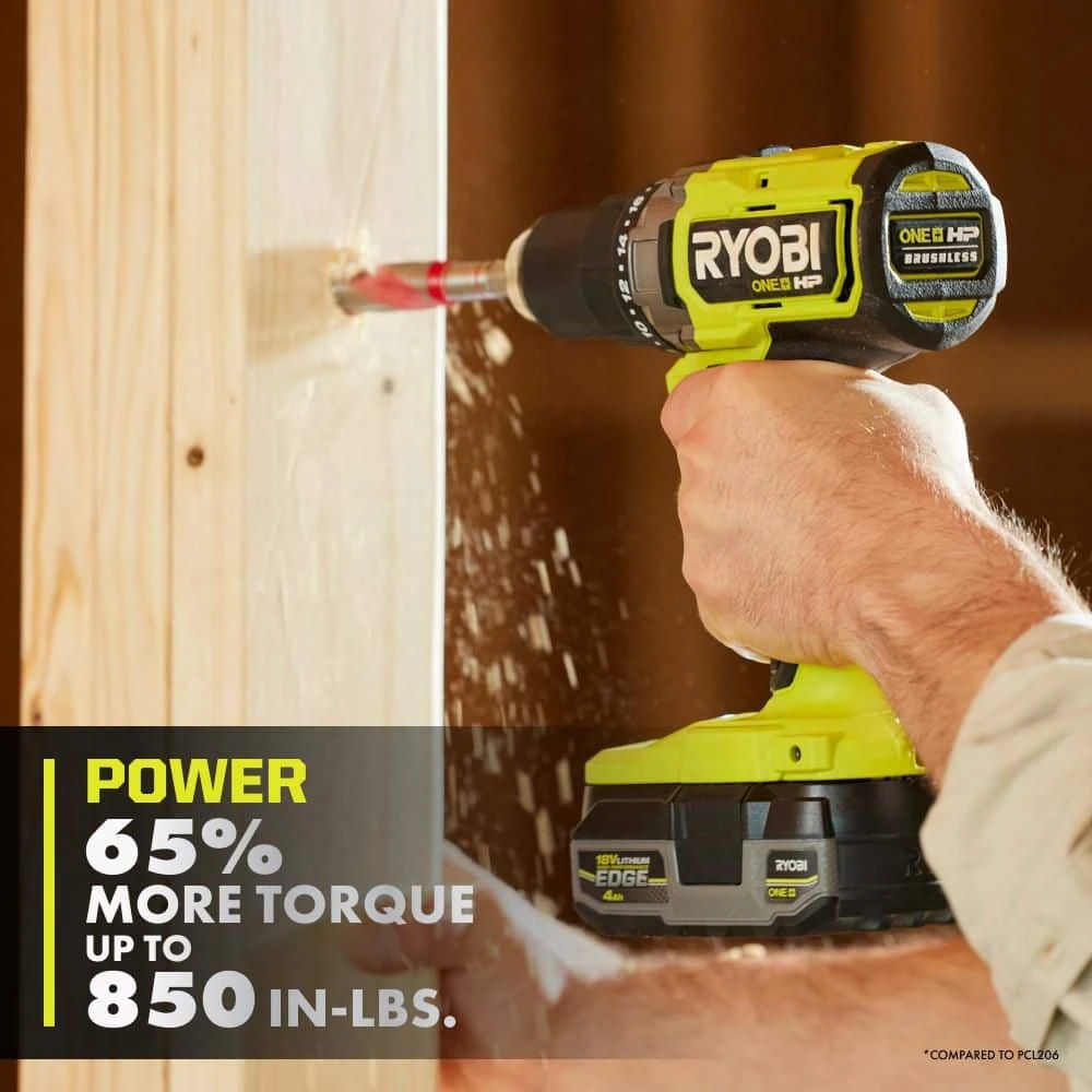 Ryobi ONE+ HP 18V Brushless Cordless 1/2 In. Drill/Driver Kit With 4.0 Ah Battery, Charger, And Bag 5 Ryobi ONE+ HP 18V Brushless Cordless 1/2 In. Drill/Driver Kit With 4.0 Ah Battery, Charger, And Bag - Image 5