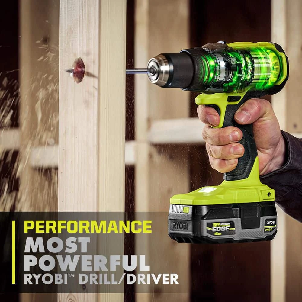 Ryobi ONE+ HP 18V Brushless Cordless 1/2 In. Drill/Driver Kit With 4.0 Ah Battery, Charger, And Bag 4 Ryobi ONE+ HP 18V Brushless Cordless 1/2 In. Drill/Driver Kit With 4.0 Ah Battery, Charger, And Bag - Image 4