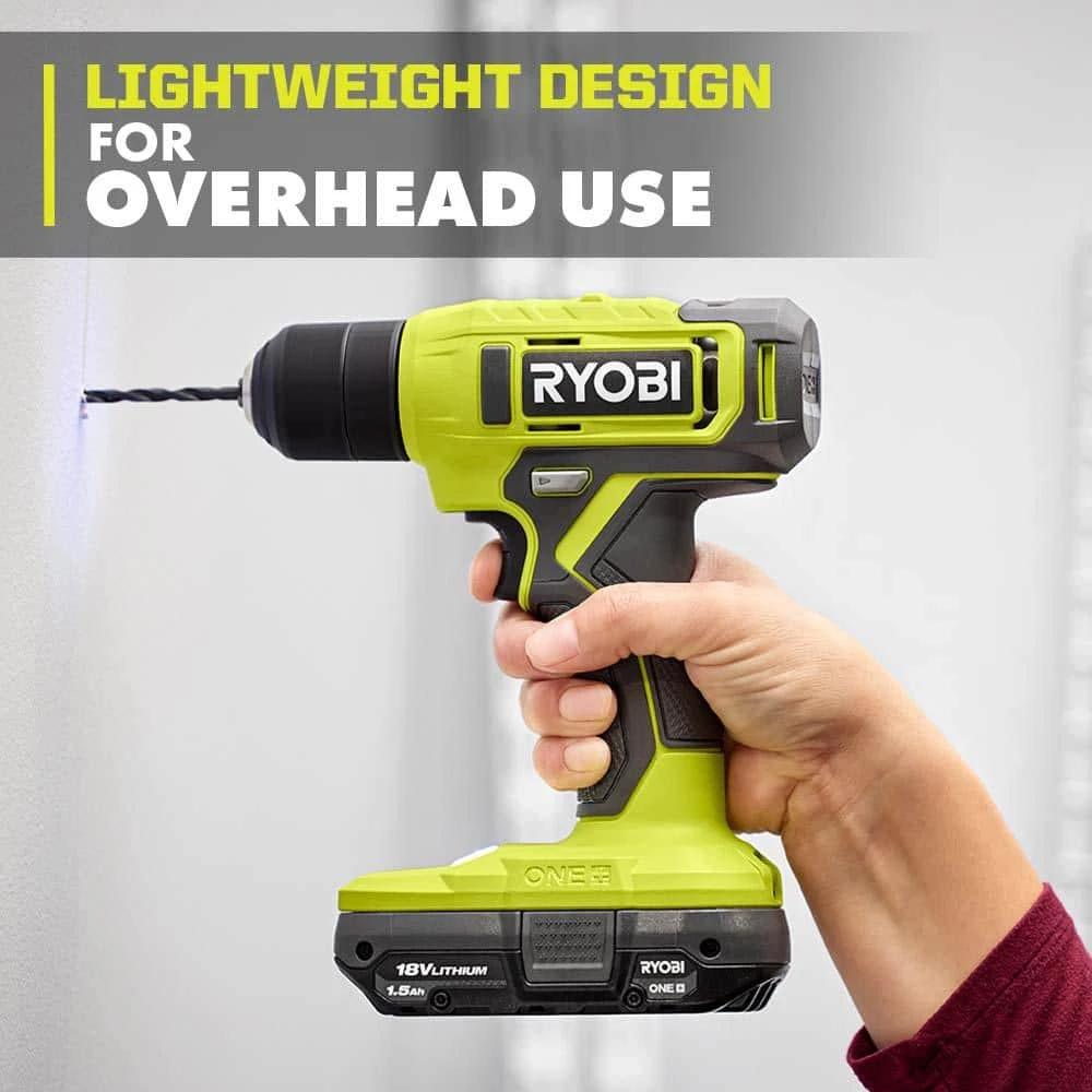Ryobi ONE+ 18V Cordless 3/8 In. Drill/Driver Kit With 1.5 Ah Battery, Charger, And Drill And Impact Drive Kit (40-Piece) 6 Ryobi ONE+ 18V Cordless 3/8 In. Drill/Driver Kit With 1.5 Ah Battery, Charger, And Drill And Impact Drive Kit (40-Piece) - Image 6