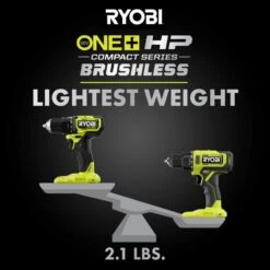 Ryobi ONE+ HP 18V Brushless Cordless Compact Drill/Driver Kit With 18V 2.0 Ah HIGH PERFORMANCE Battery And Charger -RYOBI TOOLS SALE ryobi power drills psbdd02k 1d 1000