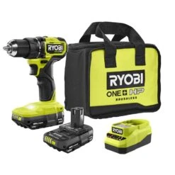 Ryobi ONE+ HP 18V Brushless Cordless Compact 1/2in. Drill/Driver Kit With (2) 1.5 Ah Batteries And Charger