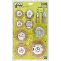 Ryobi Wire Wheel Assortment Set (10-Piece) 12 Ryobi Wire Wheel Assortment Set (10-Piece) -RYOBI TOOLS SALE ryobi power sander accessories a721001 66 1000