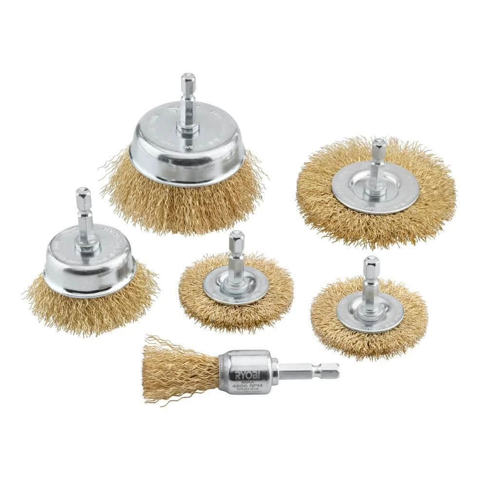 Ryobi Wire Wheel Assortment Set (6-Piece) 1 Ryobi Wire Wheel Assortment Set (6-Piece)