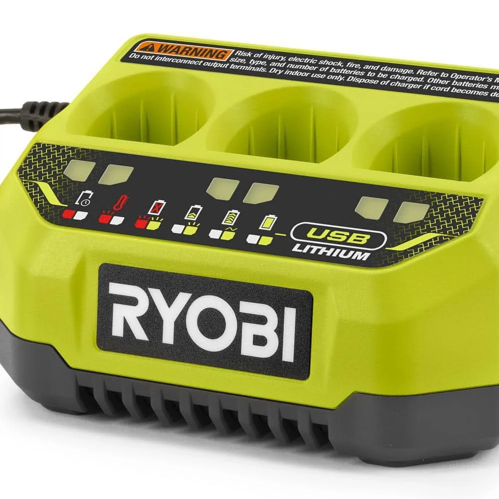 Ryobi USB Lithium 3-Port Charger With USB Lithium 3.0 Ah Lithium-Ion Rechargeable Battery 8 Ryobi USB Lithium 3-Port Charger With USB Lithium 3.0 Ah Lithium-Ion Rechargeable Battery - Image 8