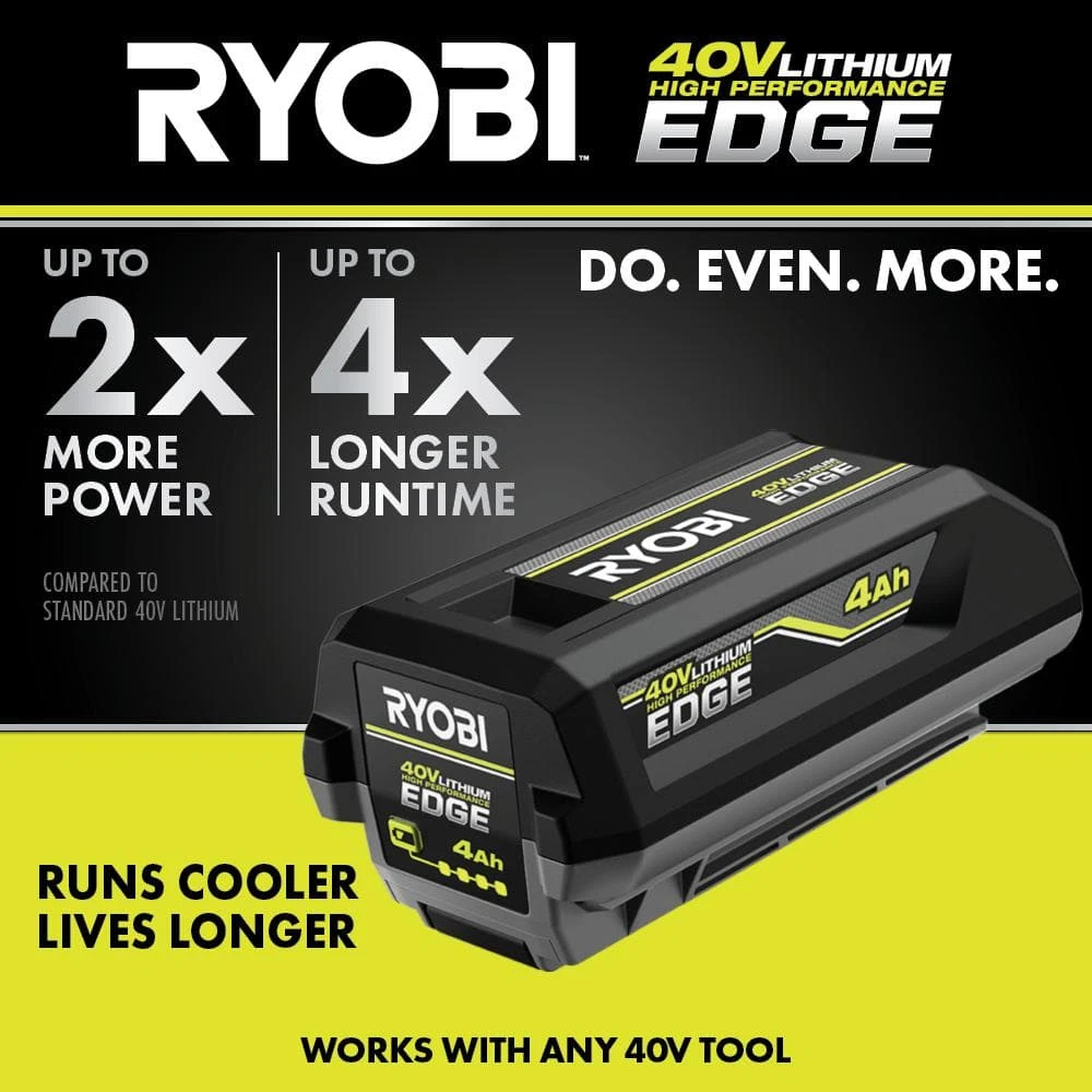 Ryobi 40V 4.0 Ah Lithium-Ion High Performance EDGE Battery 2 Ryobi 40V 4.0 Ah Lithium-Ion High Performance EDGE Battery - Image 2
