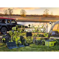 Ryobi ONE+ 18V Cordless Portable Power Source Starter Kit With 1.5 Ah Battery And Charger -RYOBI TOOLS SALE ryobi power tool batteries p743gcsb 1f 1000
