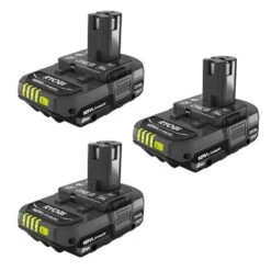 Ryobi ONE+ 18V Lithium-Ion 2.0 Ah Compact Battery (3-Pack)
