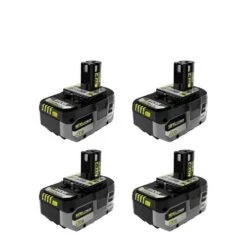 Ryobi ONE+ 18V HIGH PERFORMANCE Lithium-Ion (2) 4.0 Ah And (2) 6.0 Ah Batteries