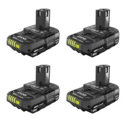 Ryobi ONE+ 18V Lithium-Ion 2.0 Ah Compact Battery (4-Pack)