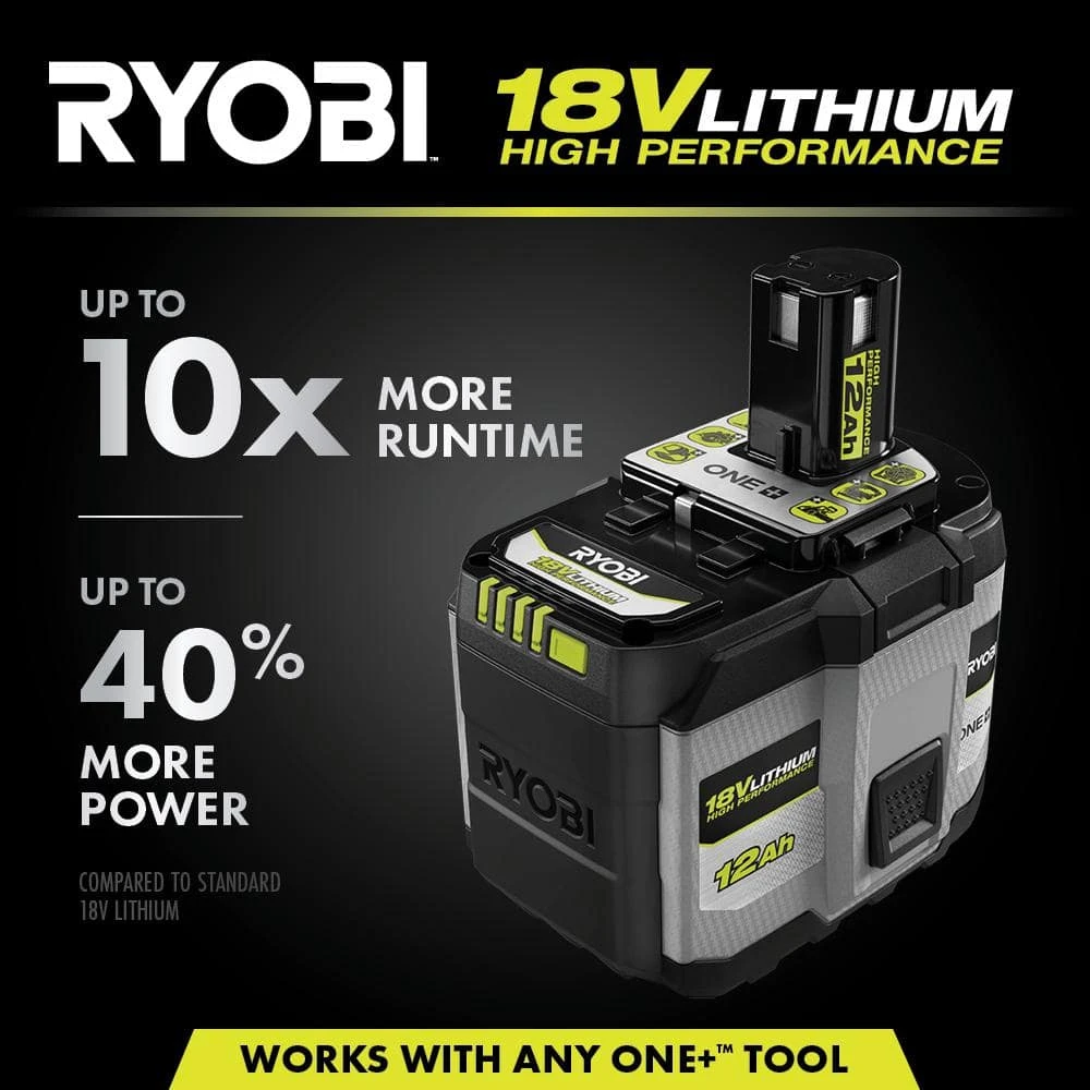 Ryobi ONE+ HP 18V 12.0 Ah Lithium Battery (2-Pack) 2 Ryobi ONE+ HP 18V 12.0 Ah Lithium Battery (2-Pack) - Image 2