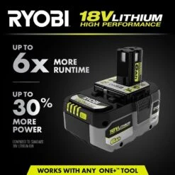 Ryobi ONE+ 18V Lithium-Ion Charger With 6.0 Ah HIGH PERFORMANCE Battery (2-Pack) -RYOBI TOOLS SALE ryobi power tool batteries pcg002 pbp2007 a0 1000