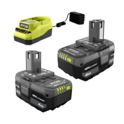 Ryobi ONE+ 18V Lithium-Ion 4.0 Ah Battery (2-Pack) And Charger Kit 28 Ryobi ONE+ 18V Lithium-Ion 4.0 Ah Battery (2-Pack) And Charger Kit -RYOBI TOOLS SALE ryobi power tool batteries psk006 d4 1000