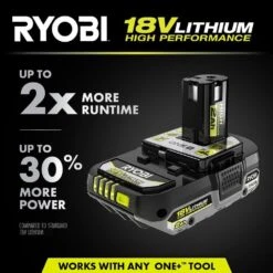 Ryobi ONE+ 18V HIGH PERFORMANCE Kit W/ (2) 4.0 Ah Batteries, 2.0 Ah Battery, Charger, & ONE+ 250 CFM Cordless Leaf Blower -RYOBI TOOLS SALE ryobi power tool batteries psk108sb p21011btl 1d 1000