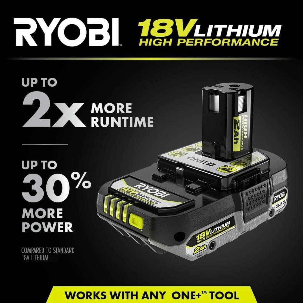 Ryobi ONE+ 18V HIGH PERFORMANCE Kit W/ (2) 4.0 Ah Batteries, 2.0 Ah Battery, Charger, & ONE+ HP 120 MPH 450 CFM Blower 5 Ryobi ONE+ 18V HIGH PERFORMANCE Kit W/ (2) 4.0 Ah Batteries, 2.0 Ah Battery, Charger, & ONE+ HP 120 MPH 450 CFM Blower - Image 5