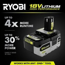 Ryobi ONE+ 18V HIGH PERFORMANCE Kit W/ (2) 4.0 Ah Batteries, 2.0 Ah Battery, Charger, & ONE+ HP 120 MPH 450 CFM Blower 17 Ryobi ONE+ 18V HIGH PERFORMANCE Kit W/ (2) 4.0 Ah Batteries, 2.0 Ah Battery, Charger, & ONE+ HP 120 MPH 450 CFM Blower -RYOBI TOOLS SALE ryobi power tool batteries psk108sb p21014btl a0 1000