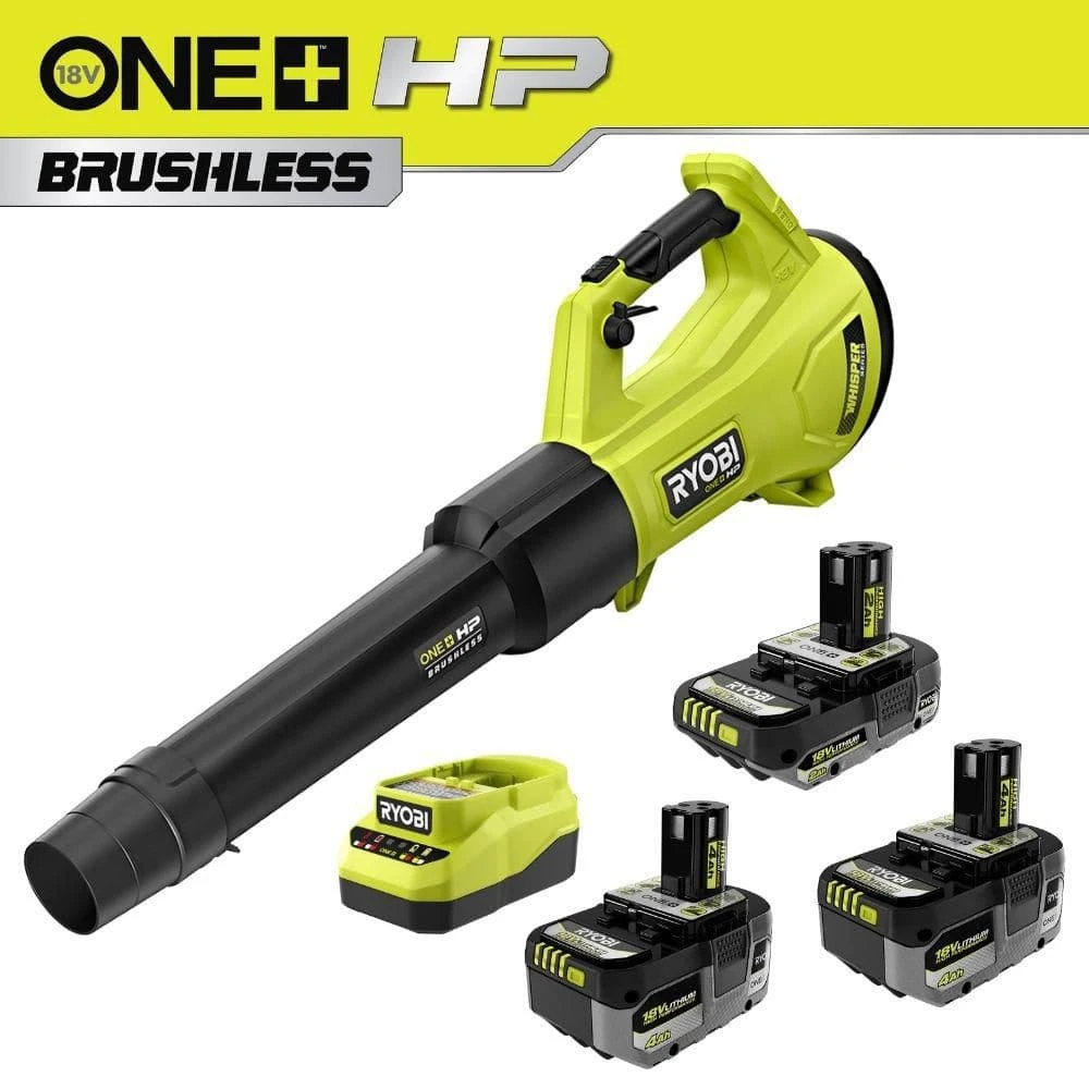 Ryobi ONE+ 18V HIGH PERFORMANCE Kit W/ (2) 4.0 Ah Batteries, 2.0 Ah Battery, Charger, & ONE+ HP 120 MPH 450 CFM Blower 14 Ryobi ONE+ 18V HIGH PERFORMANCE Kit W/ (2) 4.0 Ah Batteries, 2.0 Ah Battery, Charger, & ONE+ HP 120 MPH 450 CFM Blower - Image 14