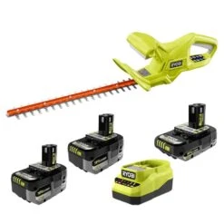 Ryobi ONE+ 18V HIGH PERFORMANCE Kit W/ (2) 4.0 Ah Batteries, 2.0 Ah Battery, Charger, & ONE+ 18” Cordless Hedge Trimmer
