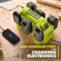 Ryobi ONE+ 18V 6-Port Fast Charger 16 Ryobi ONE+ 18V 6-Port Fast Charger -RYOBI TOOLS SALE ryobi power tool battery chargers pcg006 66 1000
