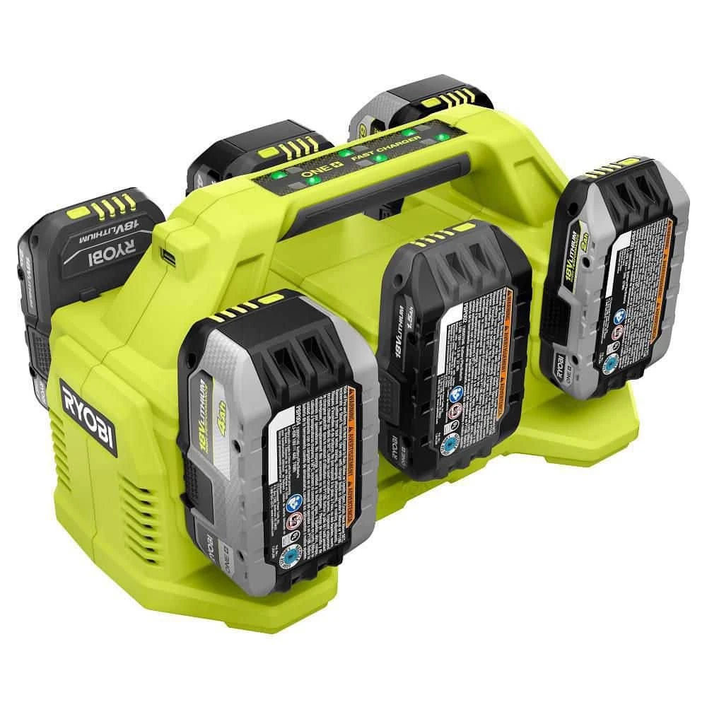 Ryobi ONE+ 18V 6-Port Fast Charger 7 Ryobi ONE+ 18V 6-Port Fast Charger - Image 7