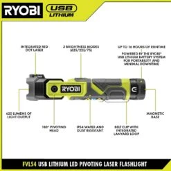 Ryobi USB Lithium 2-Tool Combo Kit With Screwdriver, LED Flashlight, (2) 2.0 Ah USB Lithium Batteries, & (2) Charging Cables -RYOBI TOOLS SALE ryobi power tool combo kits fvd50k fvl54k a0 1000