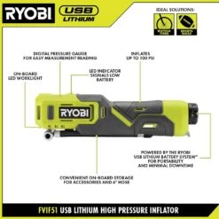 Ryobi USB Lithium 2-Tool Combo Kit With Inflator, Flashlight, (2) 2.0 Ah USB Lithium Batteries, & (2) Charging Cables 16 Ryobi USB Lithium 2-Tool Combo Kit With Inflator, Flashlight, (2) 2.0 Ah USB Lithium Batteries, & (2) Charging Cables -RYOBI TOOLS SALE ryobi power tool combo kits fvf51k fvl54k 40 1000