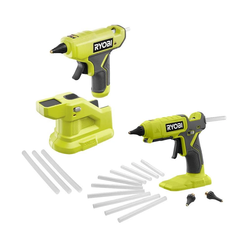 Ryobi ONE+ 18V Cordless 2-Tool Combo Kit With Dual Temperature Glue Gun And Compact Glue Gun (Tools Only) 1 Ryobi ONE+ 18V Cordless 2-Tool Combo Kit With Dual Temperature Glue Gun And Compact Glue Gun (Tools Only)
