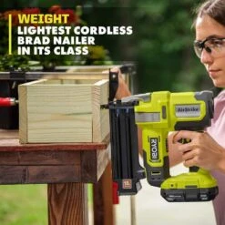 Ryobi ONE+ 18V Cordless 2-Tool Combo Kit With 7-1/4 In. Compound Miter Saw And AirStrike 18-Gauge Brad Nailer (Tools Only) -RYOBI TOOLS SALE ryobi power tool combo kits p553 p321 77 1000