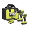 Ryobi ONE+ HP 18V Brushless Cordless 2-Tool Combo Kit With 4.0 Ah Battery, 2.0 Ah Battery, Charger, And Bag