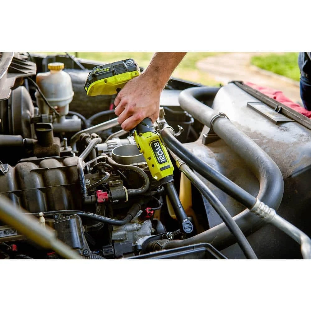 Ryobi ONE+ 18V Brushless Cordless 2-Tool Combo Kit W/1/4 In Extended Reach Ratchet & 3/8 In Extended Reach Ratchet (ToolsOnly) 10 Ryobi ONE+ 18V Brushless Cordless 2-Tool Combo Kit W/1/4 In Extended Reach Ratchet & 3/8 In Extended Reach Ratchet (ToolsOnly) - Image 10
