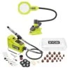 Ryobi ONE+ 18V Cordless 2-Tool Combo Kit With ONE+ HP Brushless Rotary Tool And Cordless Magnifying Clamp Light (Tools Only)
