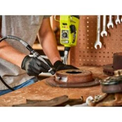 Ryobi ONE+ 18V Cordless 2-Tool Combo Kit W/ ONE+ HP Brushless Rotary Tool, Cordless Magnifying Clamp Light, Battery & Charger -RYOBI TOOLS SALE ryobi power tool combo kits pblrt01k1 pcl664b 77 1000