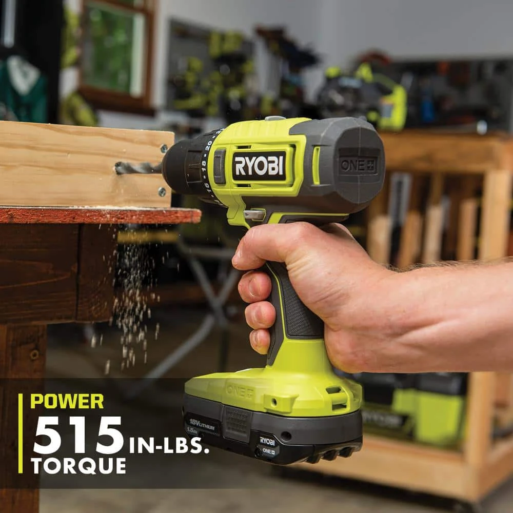 Ryobi ONE+ 18V Cordless 2-Tool Combo Kit With Drill/Driver, Impact Driver, (2) Batteries, Charger, & Wire Wheel Set (6-Piece) 6 Ryobi ONE+ 18V Cordless 2-Tool Combo Kit With Drill/Driver, Impact Driver, (2) Batteries, Charger, & Wire Wheel Set (6-Piece) - Image 6