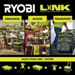 Ryobi ONE+ 18V Cordless 2-Tool Combo Kit W/ Drill/Driver, Impact Driver, (2) 1.5 Ah Batteries, Charger & LINK Medium Tool Box -RYOBI TOOLS SALE ryobi power tool combo kits pcl1200k2 stm102 44 1000