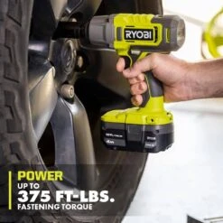Ryobi ONE+ 18V Cordless 2-Tool Combo Kit With 1/2 In. Impact Wrench, 3/8 In. 4-Position Ratchet, 2.0 Ah Battery And Charger -RYOBI TOOLS SALE ryobi power tool combo kits pcl1215k1 1d 1000