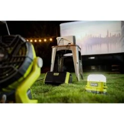 Ryobi ONE+ 18V Cordless 3-Tool Campers Kit With Area Light, Bluetooth Speaker, 4 In. Clamp Fan, 1.5 Ah Battery, And Charger -RYOBI TOOLS SALE ryobi power tool combo kits pcl1303k1 40 1000