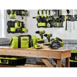 Ryobi ONE+ 18V Cordless 4-Tool Combo Kit With 1.5 Ah Battery, 4.0 Ah Battery, Charger, And 11 In. Flexible Shaft Bit Holder -RYOBI TOOLS SALE ryobi power tool combo kits pcl1400k2 a10fb1g 44 1000