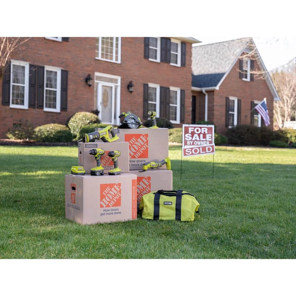 Ryobi ONE+ 18V Cordless 6-Tool Combo Kit With 1.5 Ah Battery, 4.0 Ah Battery, Charger, And 11 In. Flexible Shaft Bit Holder 12 Ryobi ONE+ 18V Cordless 6-Tool Combo Kit With 1.5 Ah Battery, 4.0 Ah Battery, Charger, And 11 In. Flexible Shaft Bit Holder - Image 12