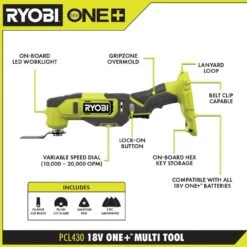Ryobi ONE+ 18V Cordless 6-Tool Combo Kit W/ 1.5 Ah Battery, 4.0 Ah Battery, & Charger W/ 2.0 Ah Battery And Charger -RYOBI TOOLS SALE ryobi power tool combo kits pcl1600k2 psk005 1d 1000