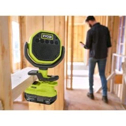 Ryobi ONE+ 18V Cordless 5-Tool Combo Kit With (2) Speakers, Fan, LED Light, And Hand Vac (Tools Only) -RYOBI TOOLS SALE ryobi power tool combo kits pcl6152p pcf02b pcl664b pcl705b 1f 1000