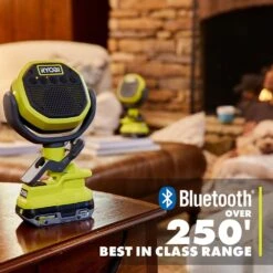 Ryobi ONE+ 18V Cordless 5-Tool Combo Kit With (2) Speakers, Fan, LED Light, And Hand Vac (Tools Only) -RYOBI TOOLS SALE ryobi power tool combo kits pcl6152p pcf02b pcl664b pcl705b 66 1000