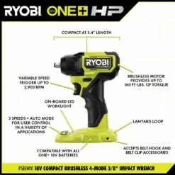 Ryobi ONE+ HP 18V Brushless Cordless Combo Kit (6-Tool) With (2) 1.5 Ah Batteries, Charger, And Bag -RYOBI TOOLS SALE ryobi power tool combo kits psbck06k 77 1000