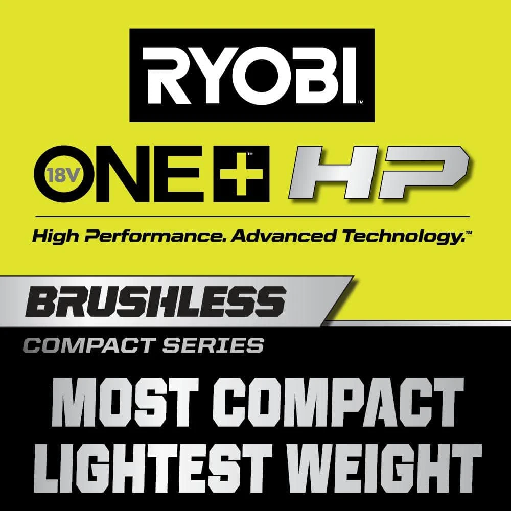 Ryobi ONE+ HP 18V Brushless Cordless Compact 2-Tool Combo Kit W/(2) Batteries, Charger, Bag & Diamond Grit Driving Set (52PC) 10 Ryobi ONE+ HP 18V Brushless Cordless Compact 2-Tool Combo Kit W/(2) Batteries, Charger, Bag & Diamond Grit Driving Set (52PC) - Image 10