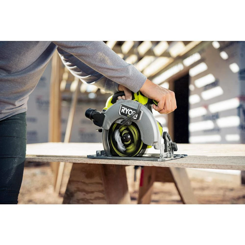 Ryobi ONE+ 18V HP Kit W/(2) 4.0Ah, 2.0Ah Battery, 2-Port Charger, ONE+ Brushless 7-1/4" Circular Saw & ONE+ Brushless Jig Saw 7 Ryobi ONE+ 18V HP Kit W/(2) 4.0Ah, 2.0Ah Battery, 2-Port Charger, ONE+ Brushless 7-1/4" Circular Saw & ONE+ Brushless Jig Saw - Image 7